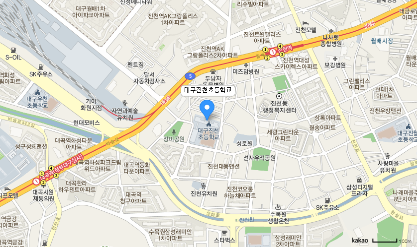 학교 찾아오시는 길 지도